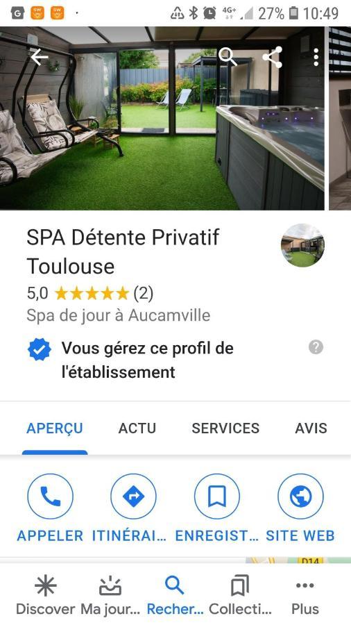 Spa Privatif Toulouse Jacuzzi Villa Aucamville Eksteriør billede